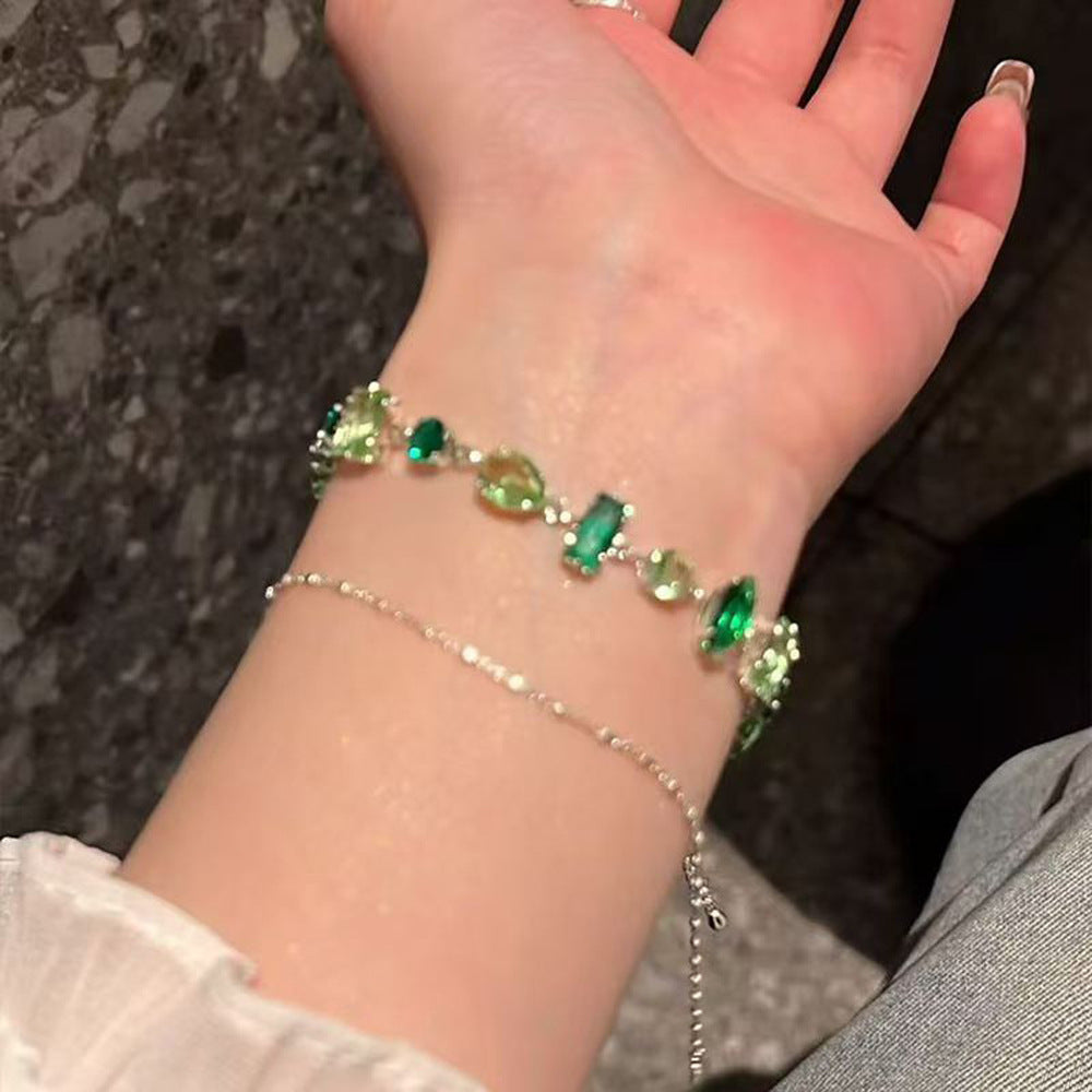 Forest Mist Crystal Bracelet