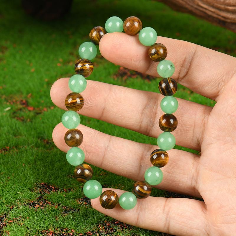 Arpurraina Money Attraction Bracelet with Green Aventurine & Tiger Eye
