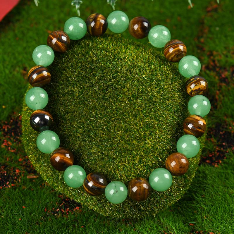 Arpurraina Money Attraction Bracelet with Green Aventurine & Tiger Eye