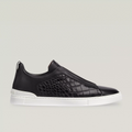 Triple Stitch Alligator Leather Sneakers
