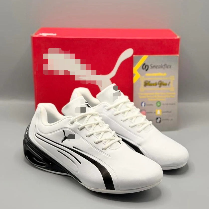 Men's Silver-Trimmed Fashion Sneakers