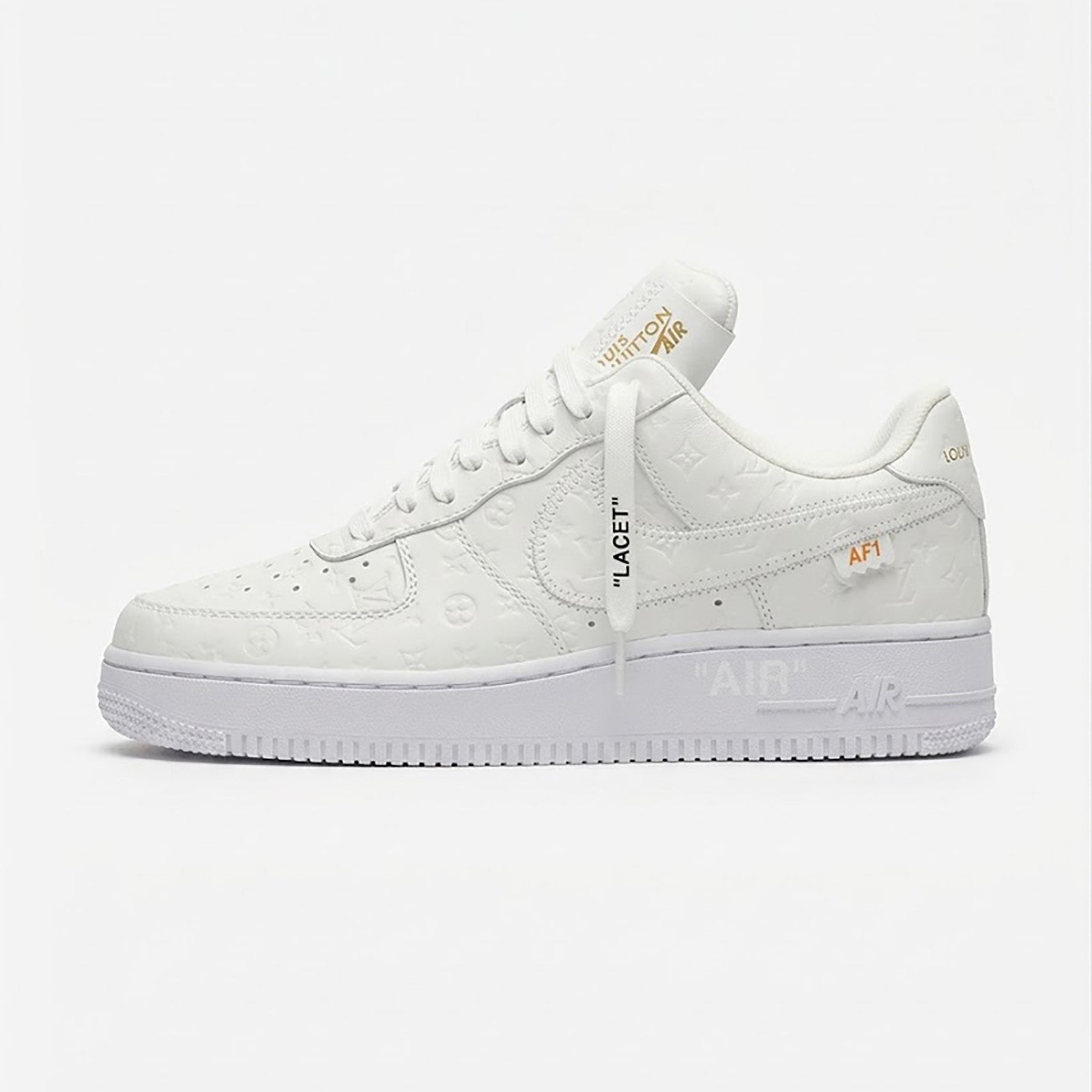 Embossed Monogram Leather Sneakers