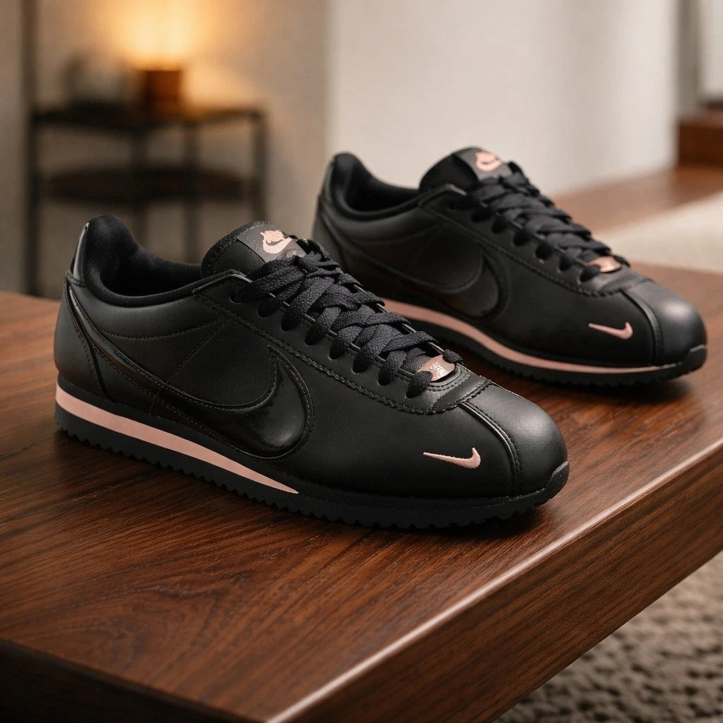Classic Cortez Black Rose Gold Sneaker