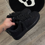 AF Black Glitter X Red Bottoms Men's Sneaker