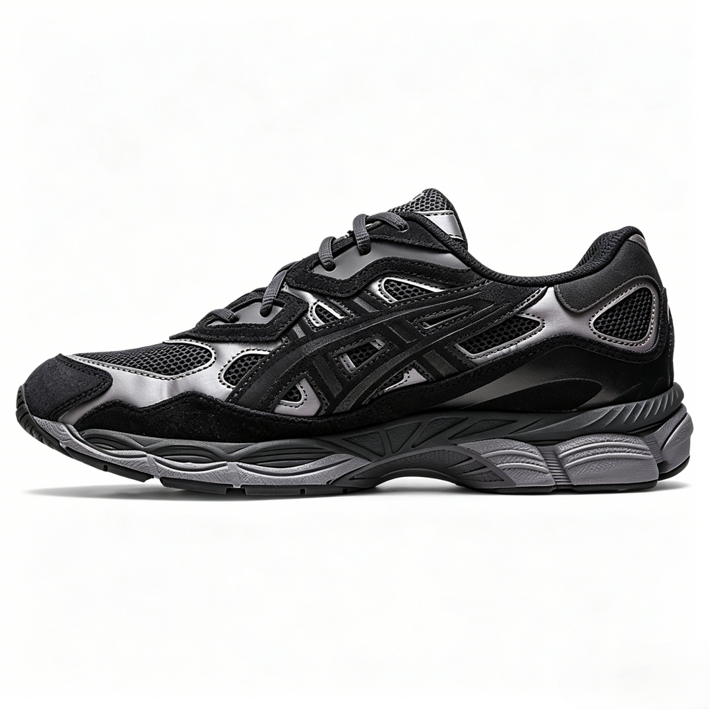 Men's Classic Black and Gray Sneakers