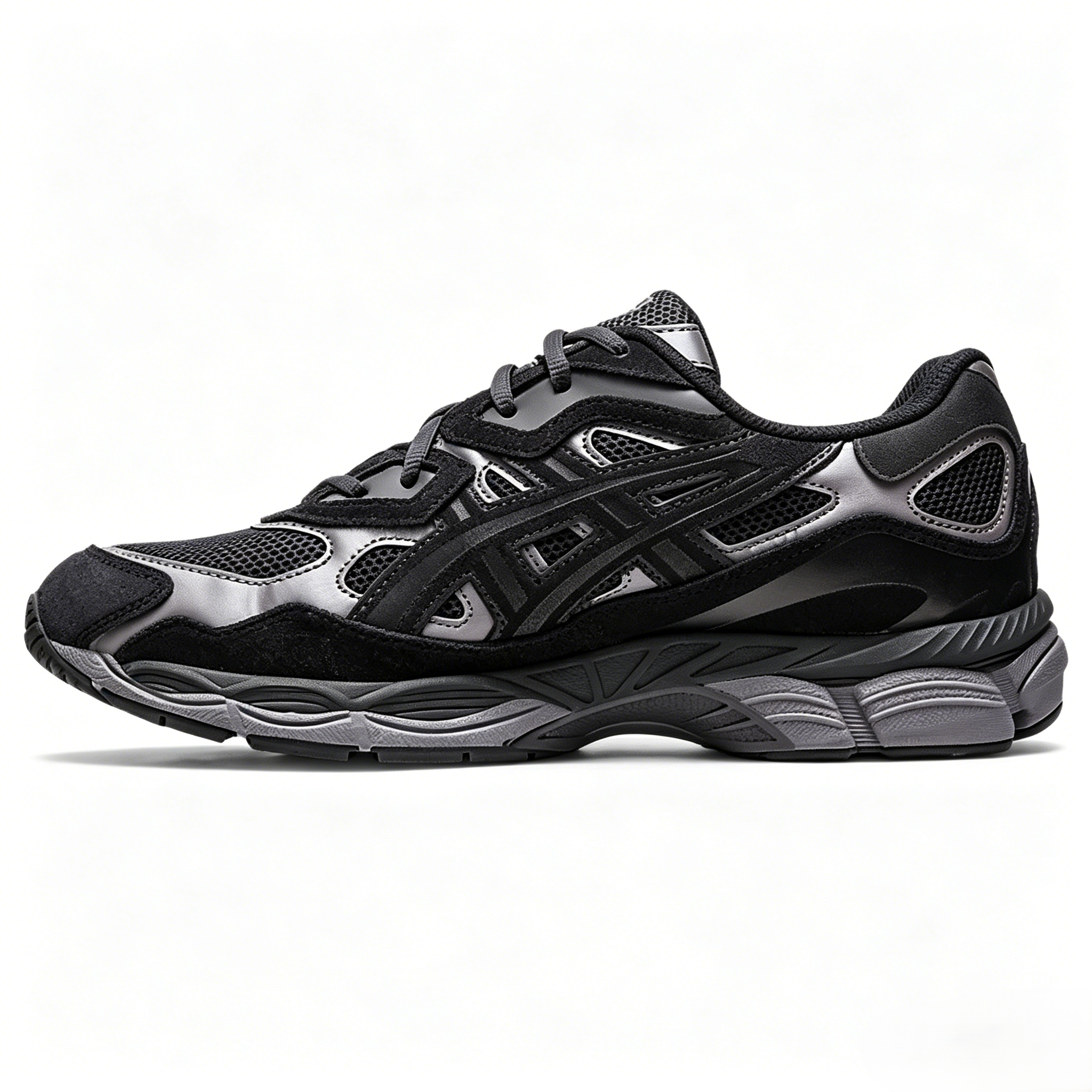Men's Classic Black and Gray Sneakers