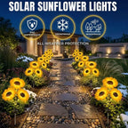 Solar Powered LED Sunflower Garden Lights