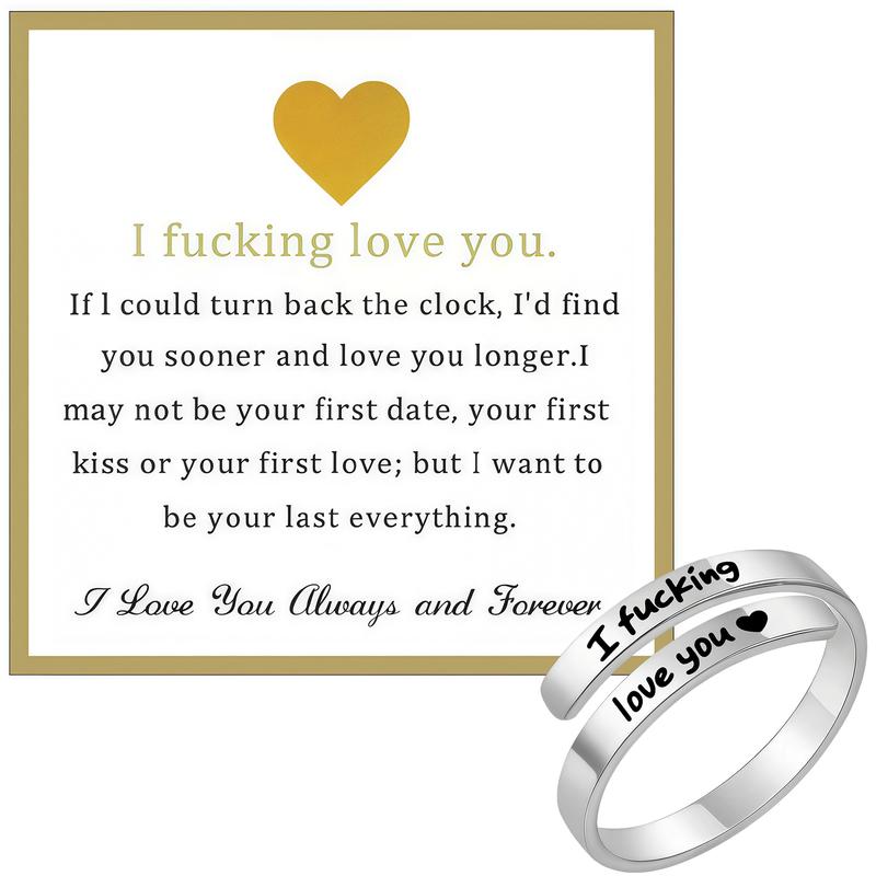 I Fvcking Love You Ring Adjustable