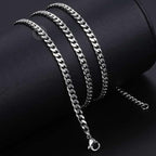 Silver&Golden Color Cuban Necklace