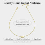 Tiny Initial Necklaces