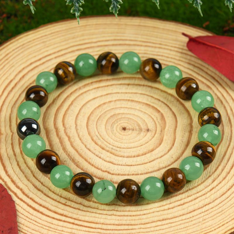 Arpurraina Money Attraction Bracelet with Green Aventurine & Tiger Eye