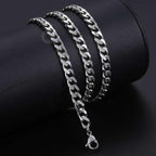 Silver&Golden Color Cuban Necklace