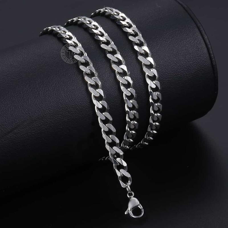 Silver&Golden Color Cuban Necklace