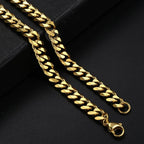 Silver&Golden Color Cuban Necklace