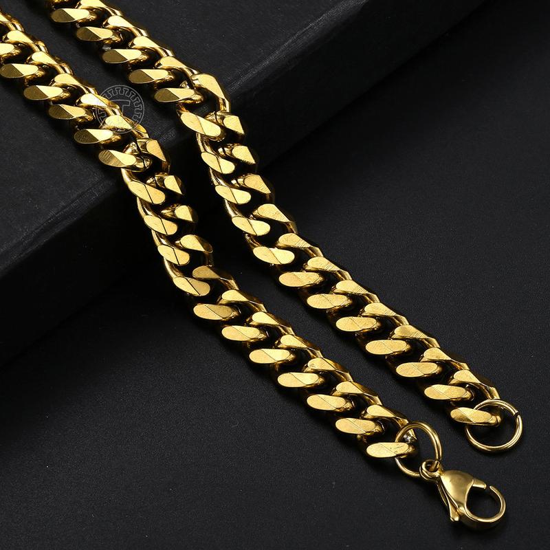 Silver&Golden Color Cuban Necklace