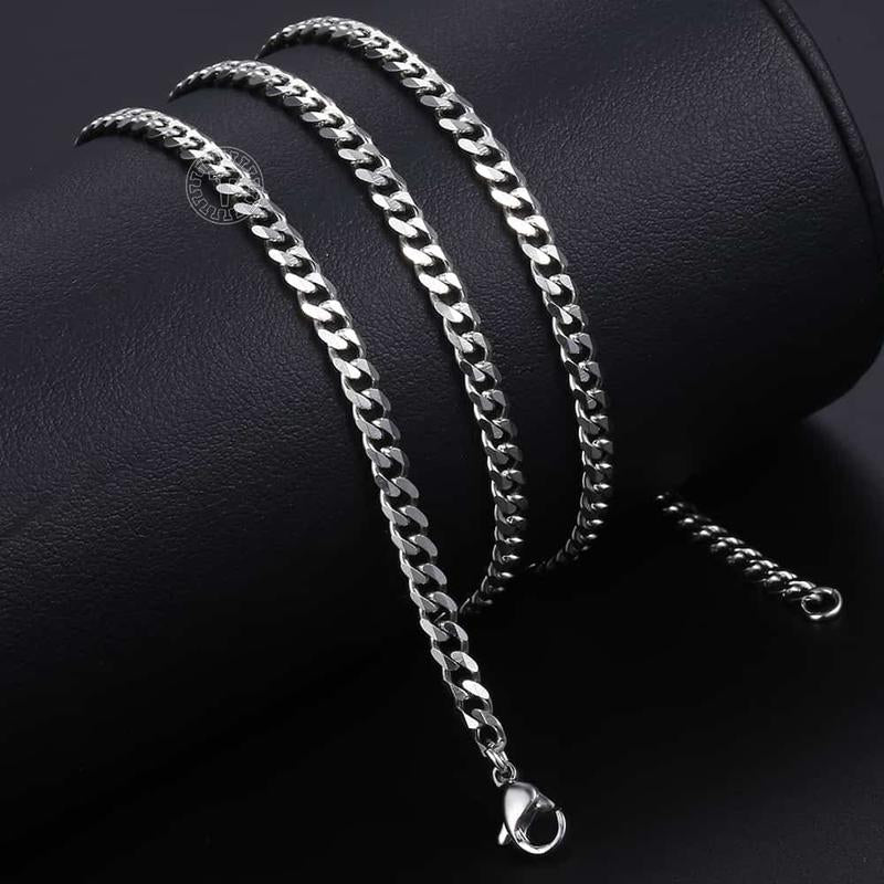 Silver&Golden Color Cuban Necklace
