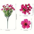 6-Color Artificial Flower UV Resistant Colorful Fake Flower
