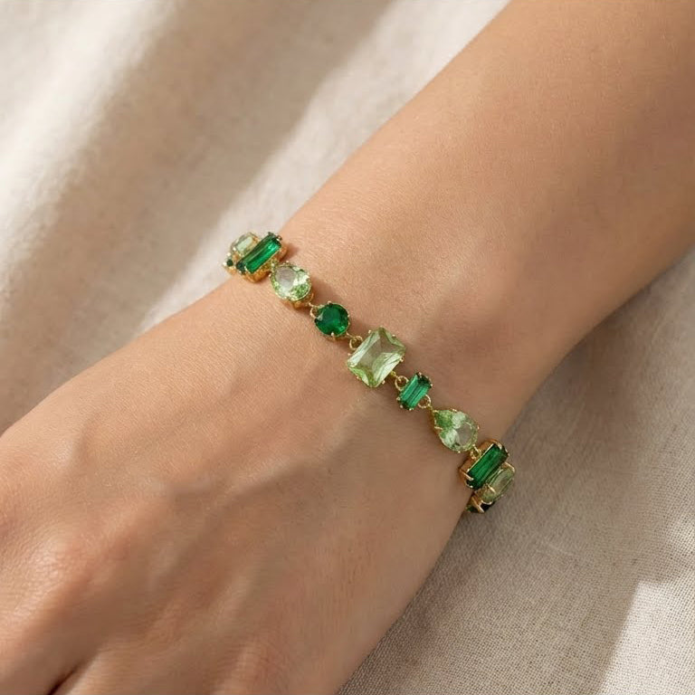 Forest Mist Crystal Bracelet