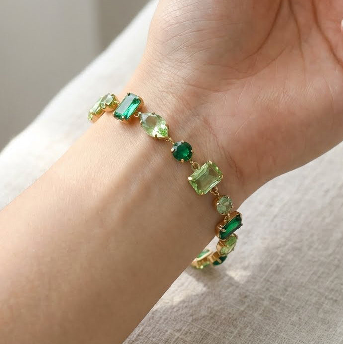Forest Mist Crystal Bracelet