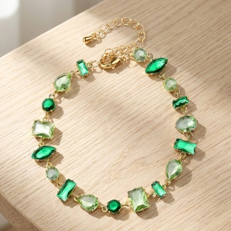 Forest Mist Crystal Bracelet