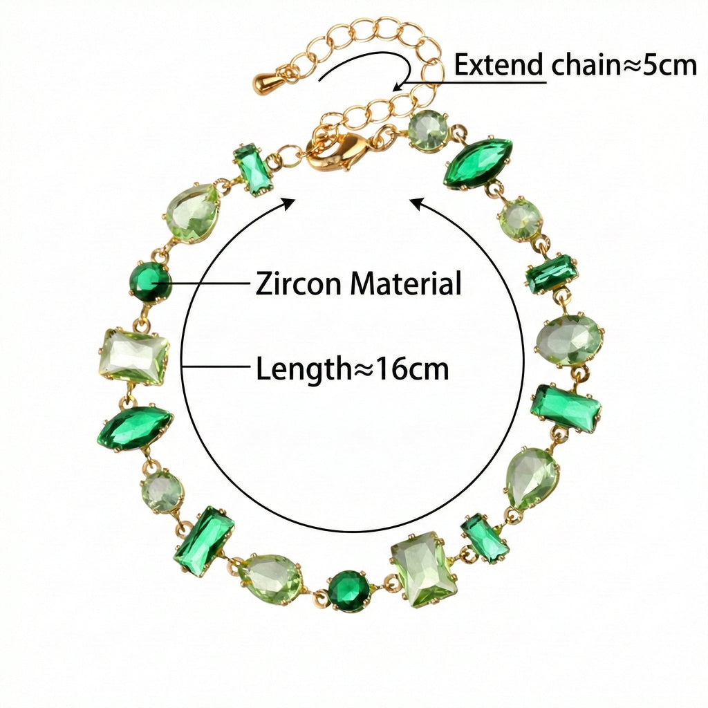 Forest Mist Crystal Bracelet