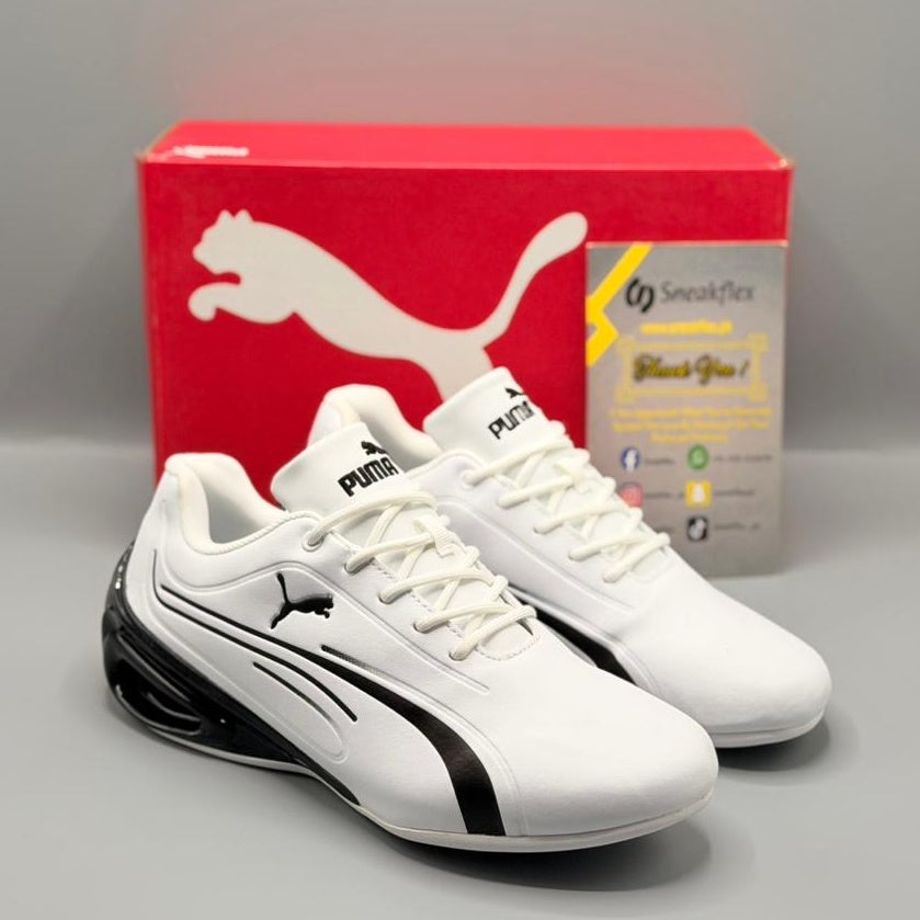Men's Silver-Trimmed Fashion Sneakers