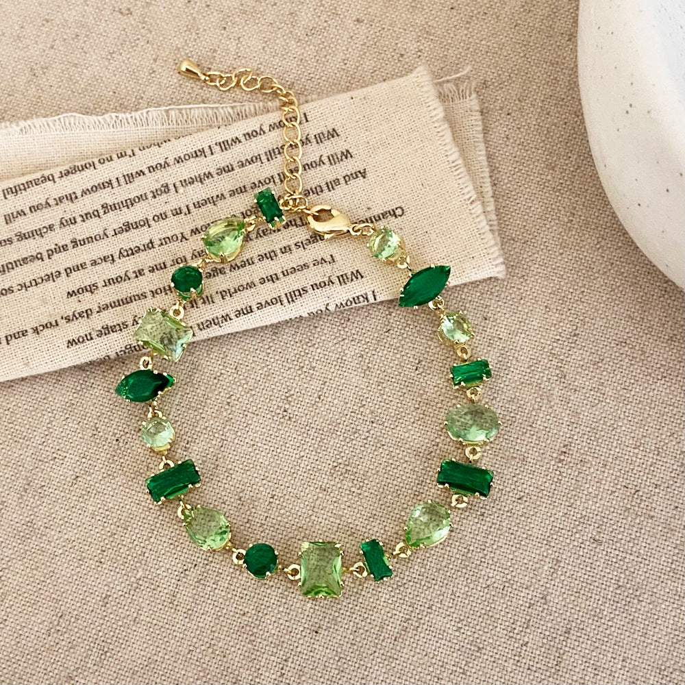 Forest Mist Crystal Bracelet
