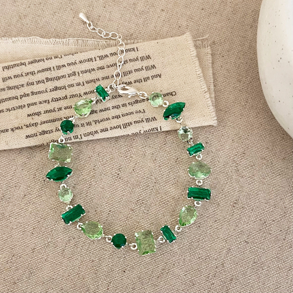 Forest Mist Crystal Bracelet
