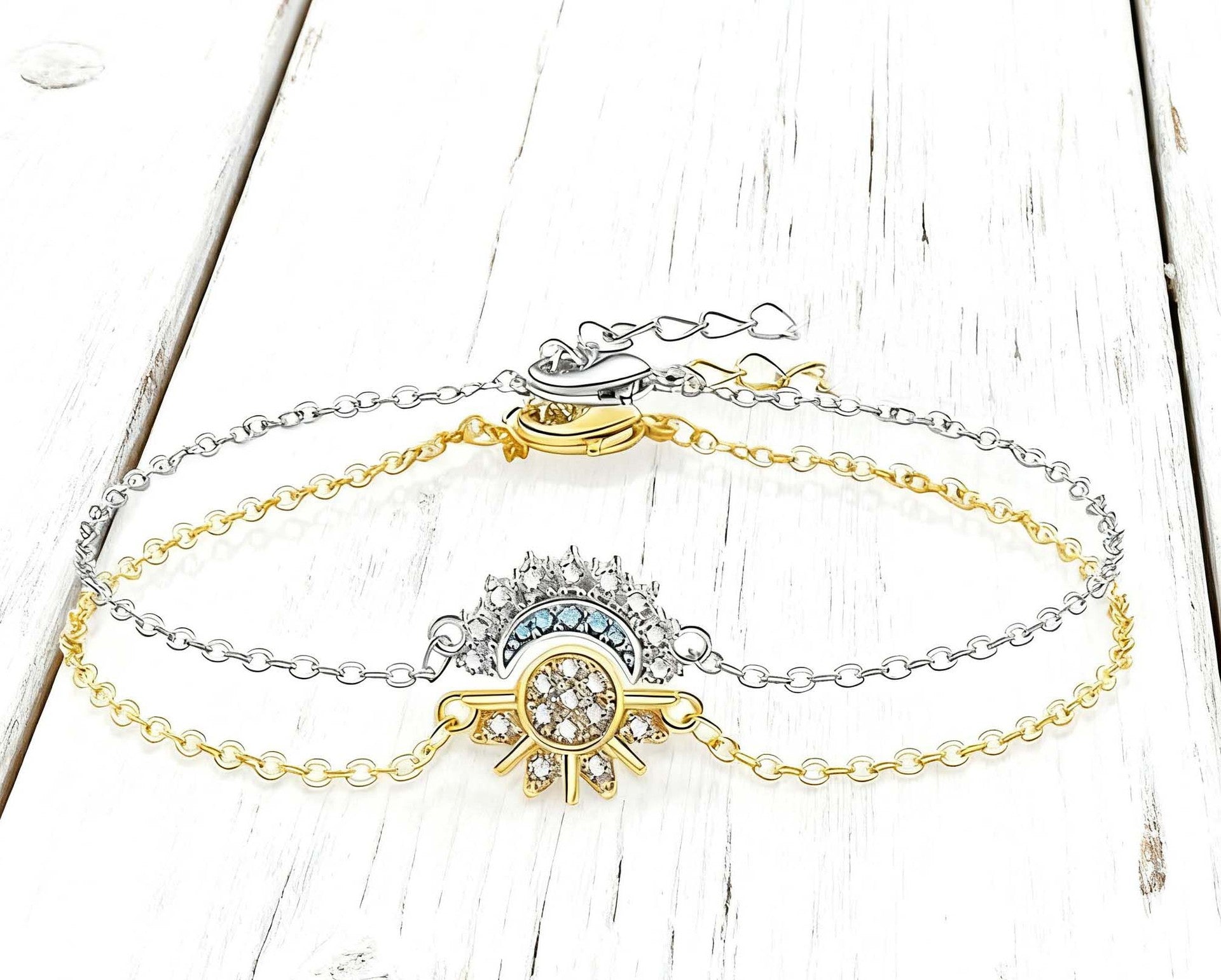 Sun and Moon Matching Couple accessories Set
