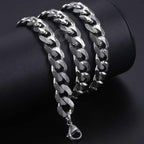 Silver&Golden Color Cuban Necklace