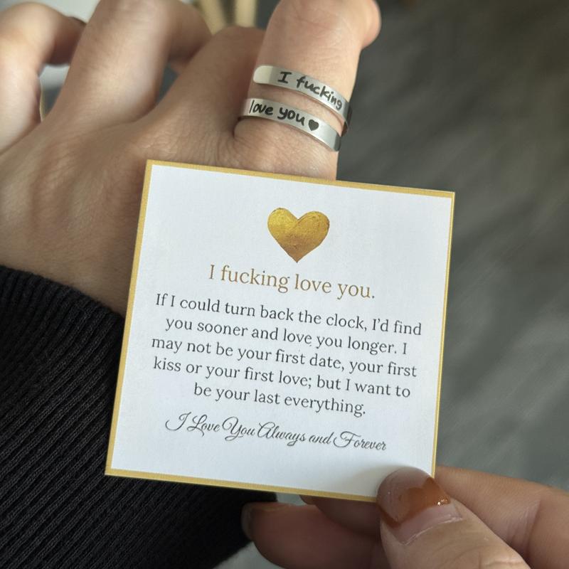 I Fvcking Love You Ring Adjustable