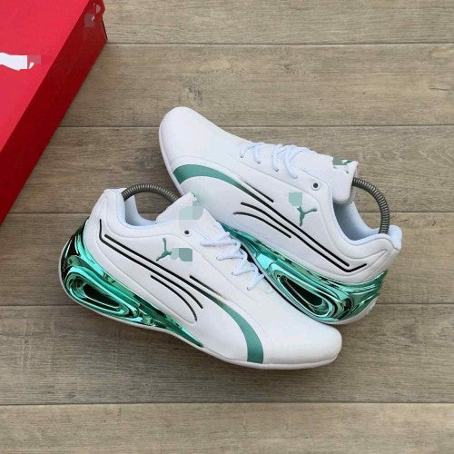 Men's Silver-Trimmed Fashion Sneakers