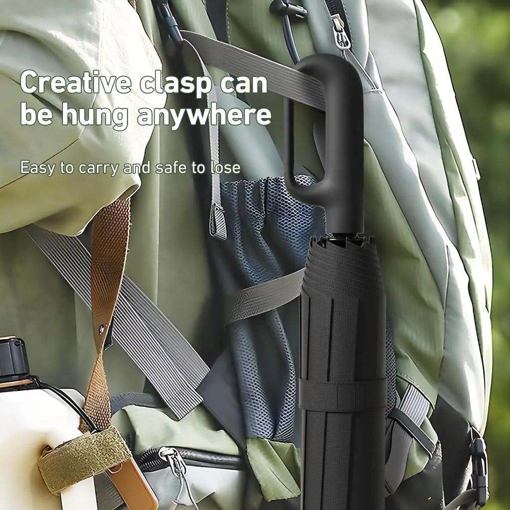 Automatic Folding Umbrella with Rotating Ring Hand