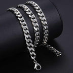 Silver&Golden Color Cuban Necklace