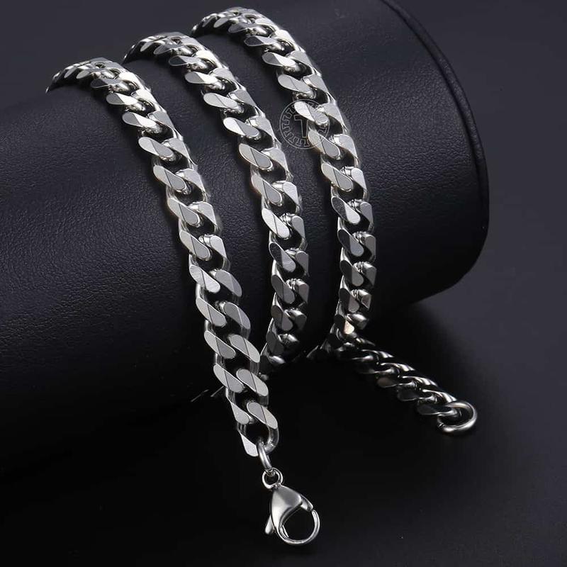 Silver&Golden Color Cuban Necklace