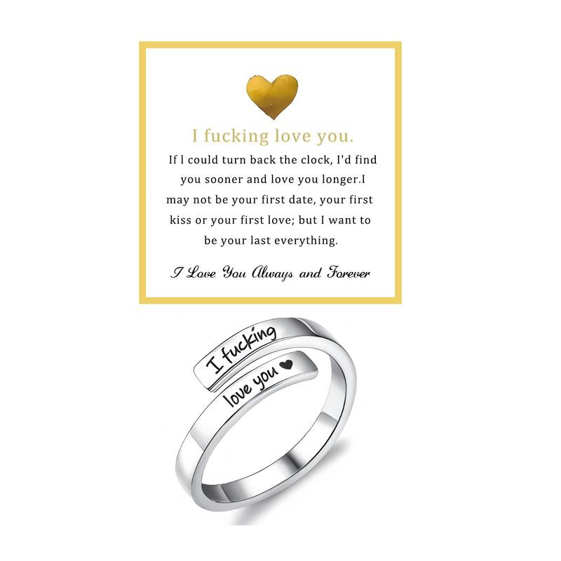 I Fvcking Love You Ring Adjustable