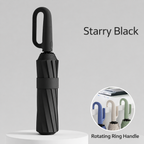 Automatic Folding Umbrella with Rotating Ring Hand