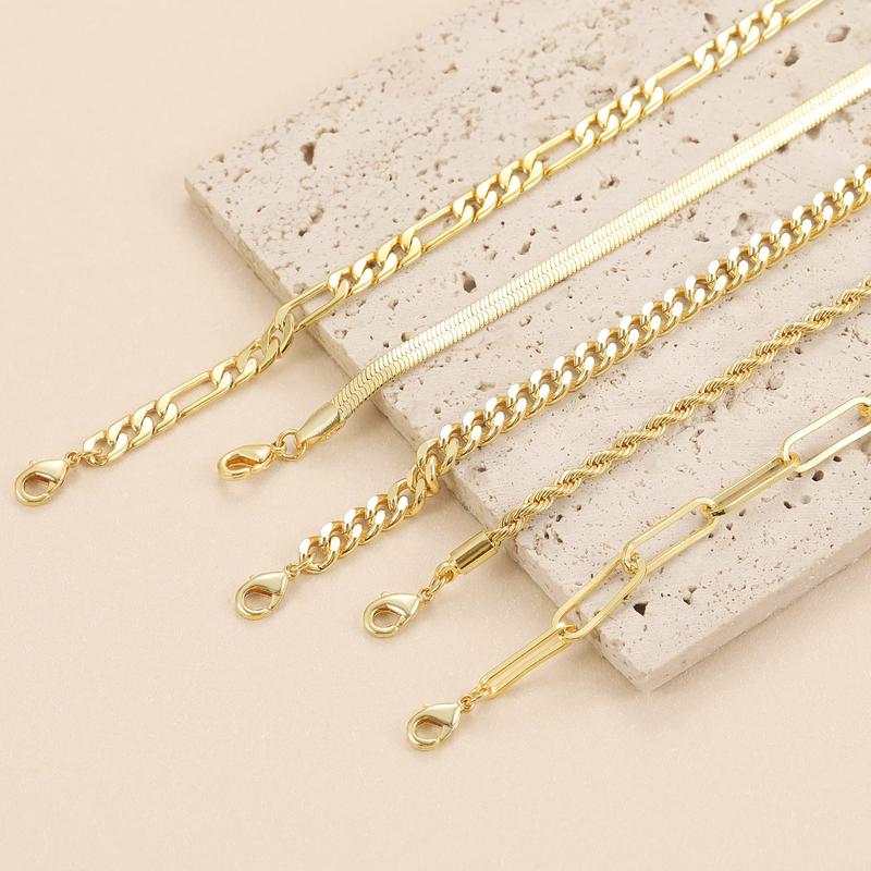5 Pcs Golden Bracelets Set
