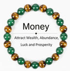 Arpurraina Money Attraction Bracelet with Green Aventurine & Tiger Eye