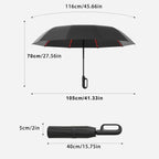 Automatic Folding Umbrella with Rotating Ring Hand