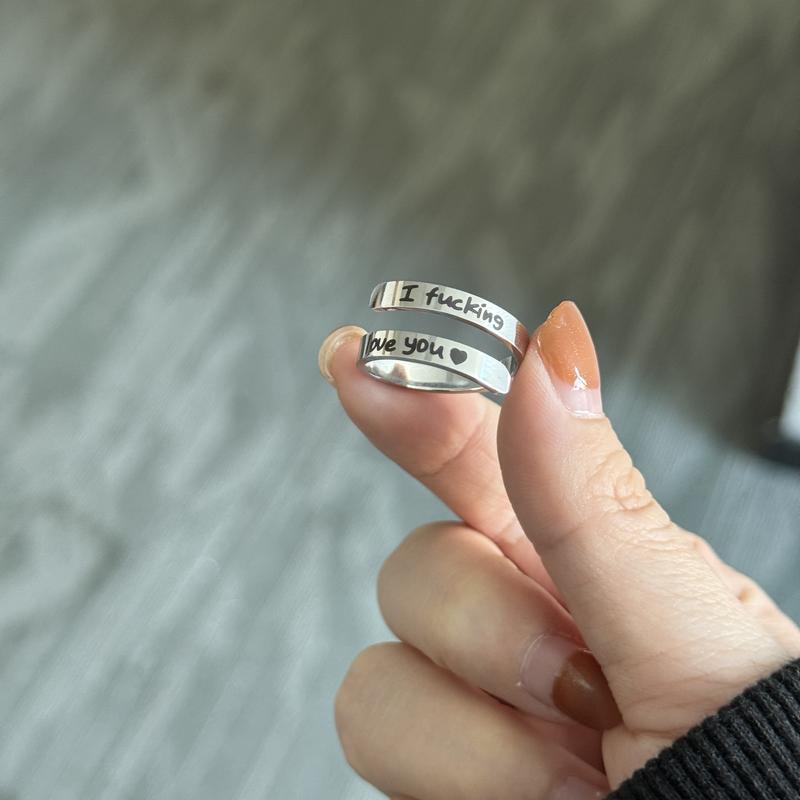 I Fvcking Love You Ring Adjustable